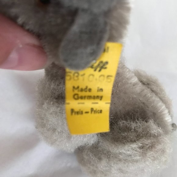 ~VTG~ Steiff Gray "Snobby" Poodle - Picture 3 of 11